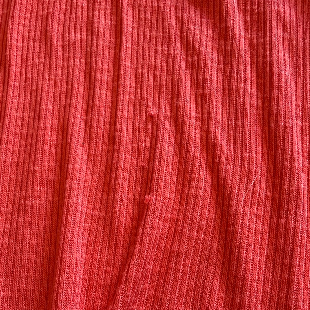 Z Supply Red Ribbed Tank Top - Picture 2 of 3
